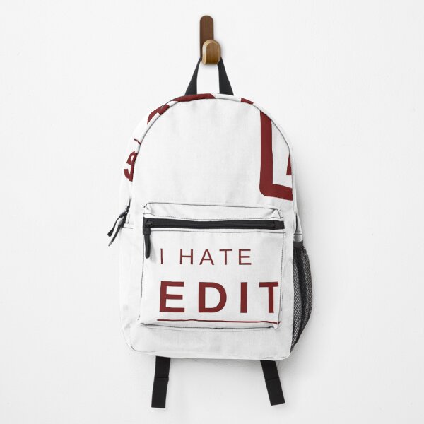 Item preview, I Hate Editing (Red) – Bold, Funny, and Relatable Minimalist Design designed and sold by mrddst.