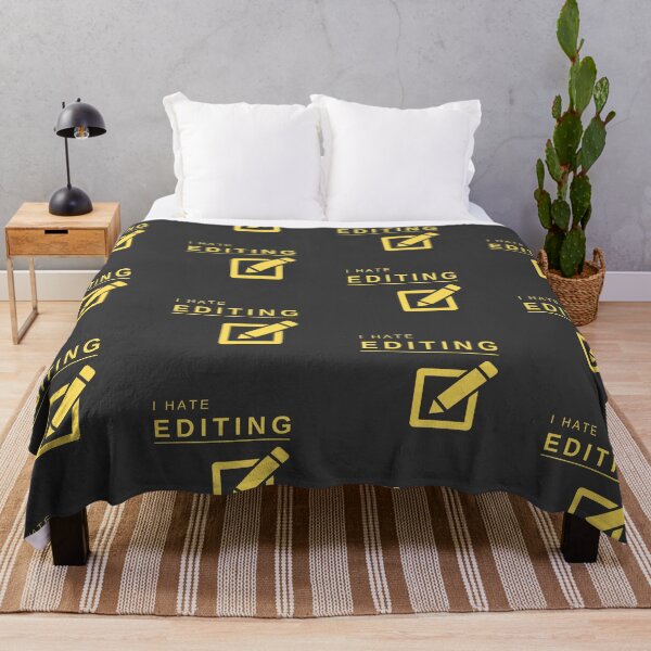 Item preview, I Hate Editing (Yellow) – Bold, Funny, and Relatable Minimalist Design designed and sold by mrddst.