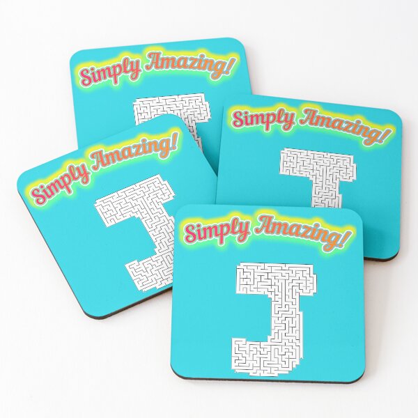 Item preview, SIMPLY AMAZING! *J* Monogram Maze Puzzle Game - Cute Fun Whimsical Alphabet Letter Initial Print - Kids Childs Teen Party-Baby Bridal Shower Wedding FAVOR GIFT designed and sold by Spinning Plates 360.