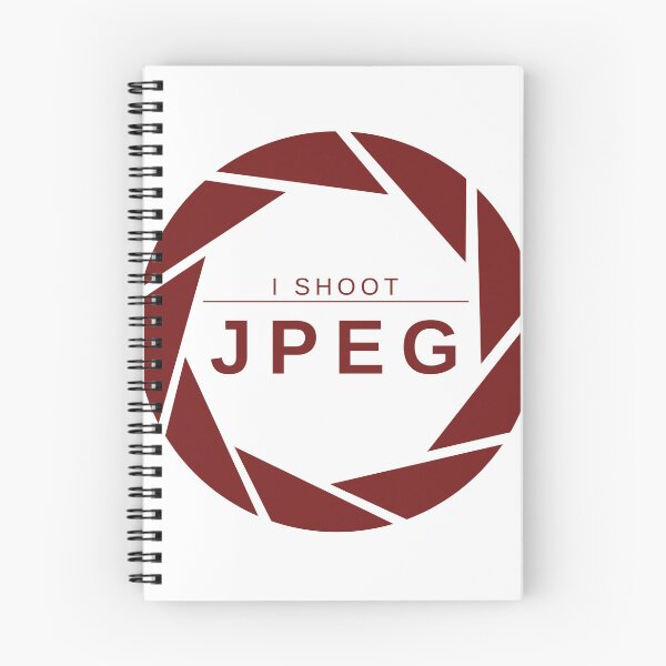 Item preview, I Shoot JPEG (Red) – Minimalist Photography Statement Design designed and sold by mrddst.