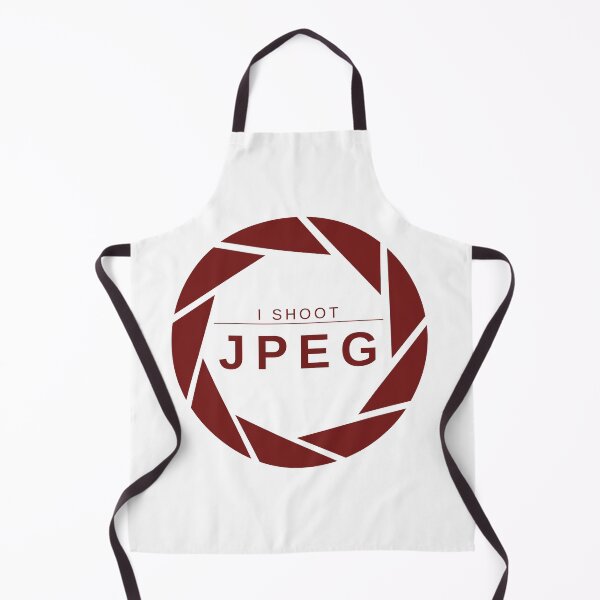 Item preview, I Shoot JPEG (Red) – Minimalist Photography Statement Design designed and sold by mrddst.