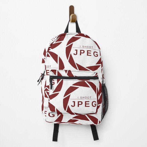 Item preview, I Shoot JPEG (Red) – Minimalist Photography Statement Design designed and sold by mrddst.
