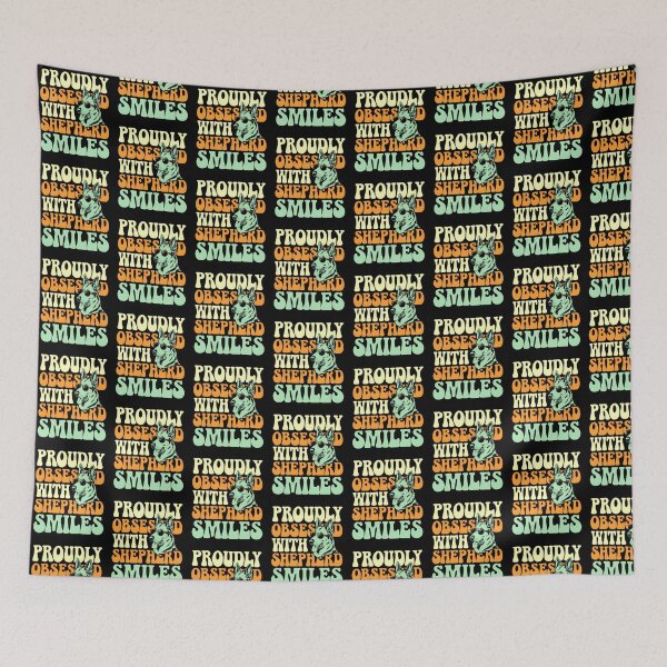 Item preview, Proudly Obsessed with Shepherd Smiles – Funny Dog Lover designed and sold by Taans-Creation.