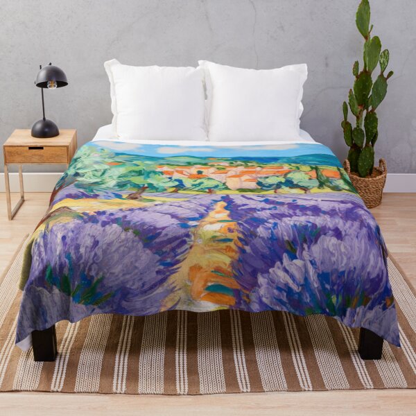 Item preview, Lavender Fields and Olive Trees in Provence - Post-Impressionist Landscape designed and sold by CARRAANN.