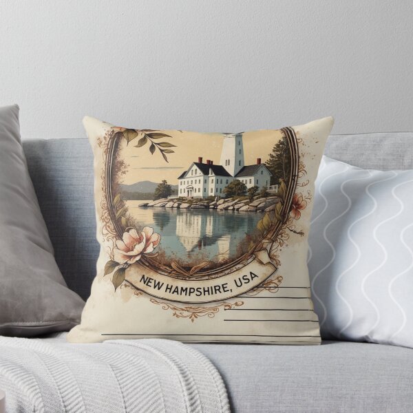 Item preview, New Hampshire USA Vintage Travel Retro Postcard Design designed and sold by TravelPostcardGems.