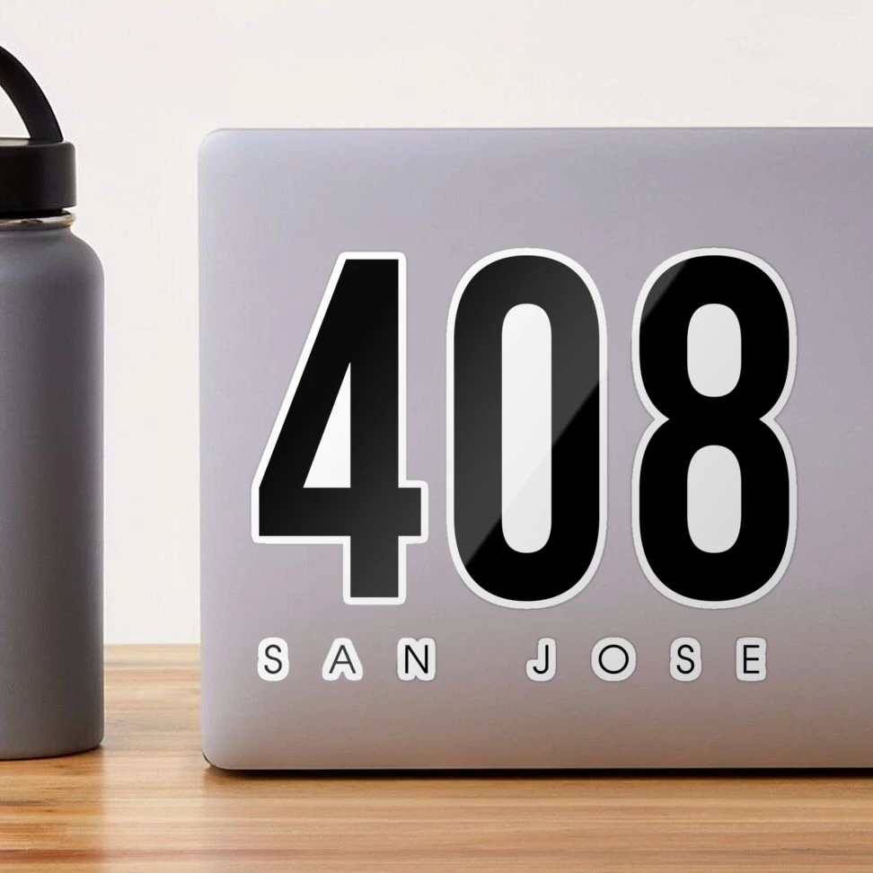 Guam Stickers 408 Area Code Vinyl Sticker - California San Jose ...