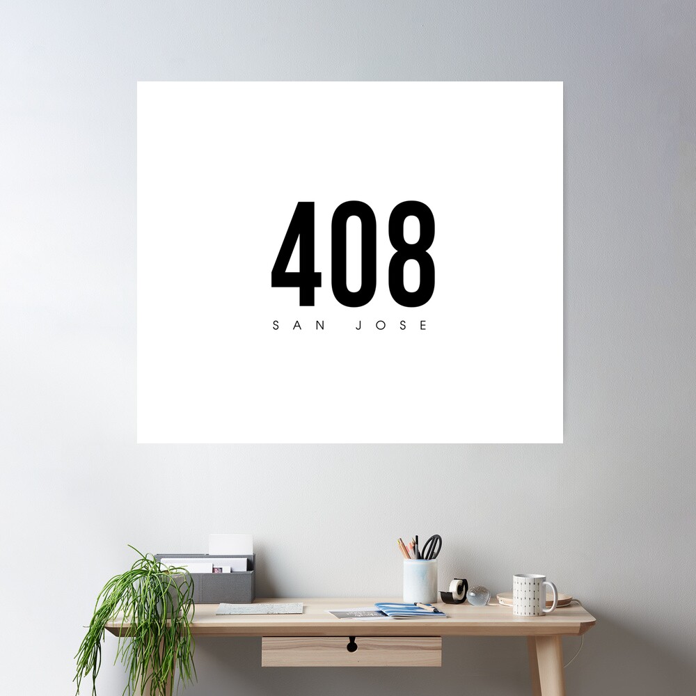 ささ 408 Area Code Sticker – I Will Cut You Creations