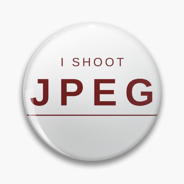 Item preview, I Shoot JPEG (Red) – Clean and Bold Photography-Inspired Design designed and sold by mrddst.