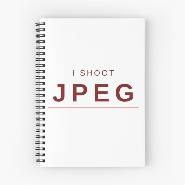 Item preview, I Shoot JPEG (Red) – Clean and Bold Photography-Inspired Design designed and sold by mrddst.