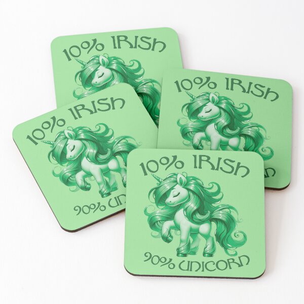 Item preview, 10% Irish, 90% Unicorn - Irish Magic - Unicorn Edition designed and sold by FaeryNuff.