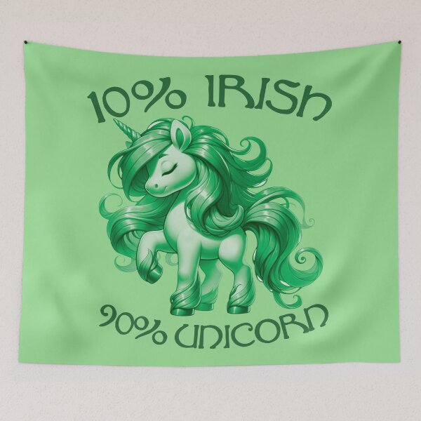 Item preview, 10% Irish, 90% Unicorn - Irish Magic - Unicorn Edition designed and sold by FaeryNuff.