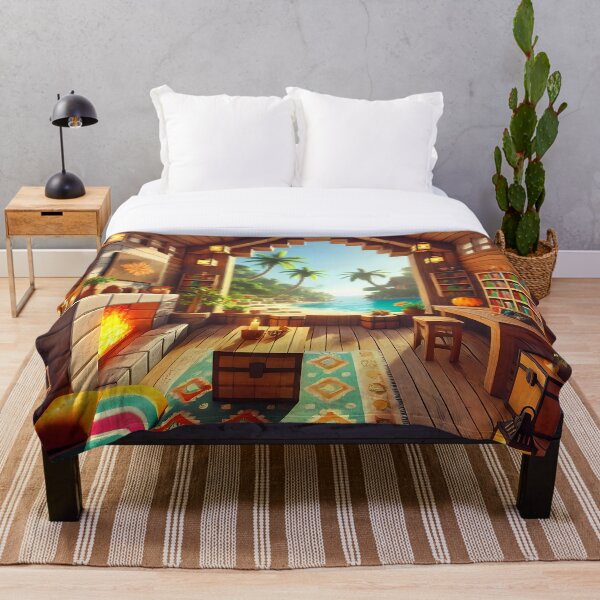 Item preview, Minecraft cozy beach art designed and sold by Psychacharm.