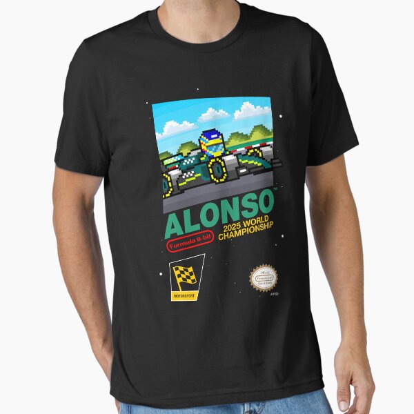 Vista previa del artículo con la obra «Fernando Alonso Fórmula 1 Videojuego F1», diseñado y vendido por The Armorsmith.