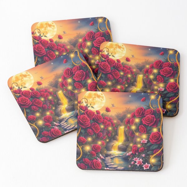 Item preview, Moonlit Rosewater Falls designed and sold by DollyWonderland.