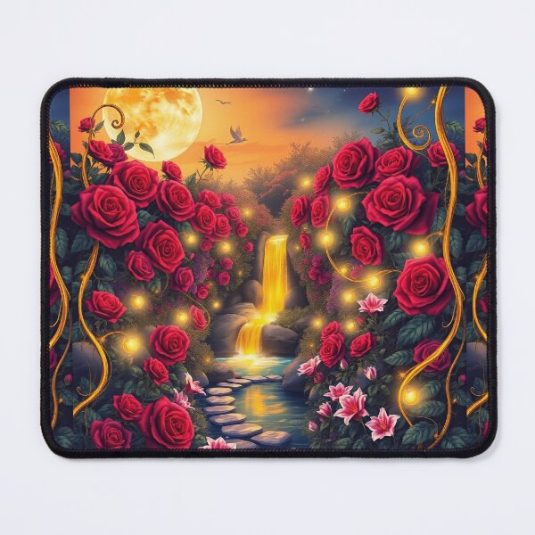Item preview, Moonlit Rosewater Falls designed and sold by DollyWonderland.