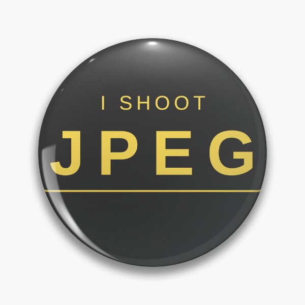 Item preview, I Shoot JPEG (Yellow) – Clean and Bold Photography-Inspired Design designed and sold by mrddst.