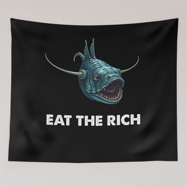 Item preview, Anglerfish Each the Rich - Funny Anglerfish Lover  designed and sold by Smix Pixels.
