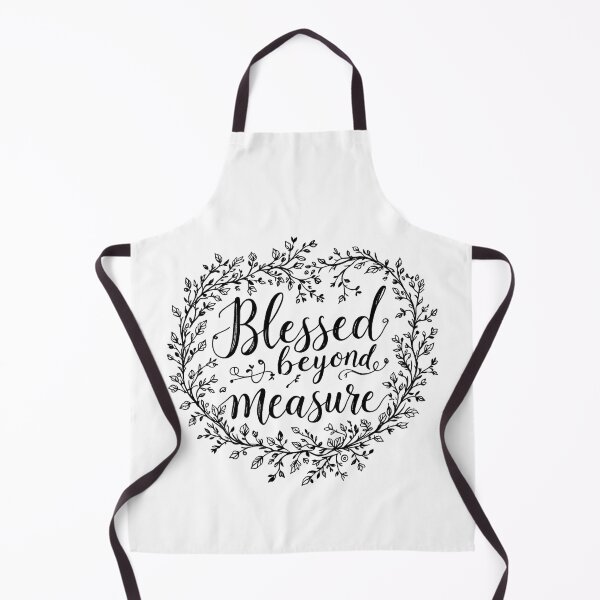 Item preview, Blessed Beyond Measure - Faith-Based Inspirational Typography Design designed and sold by Redblackman.
