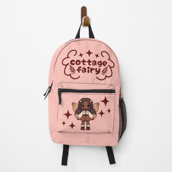 Item preview, Kawaii Fairycore Cottagecore Fairy Girl 3 Pink Background designed and sold by AnmitsuArt.