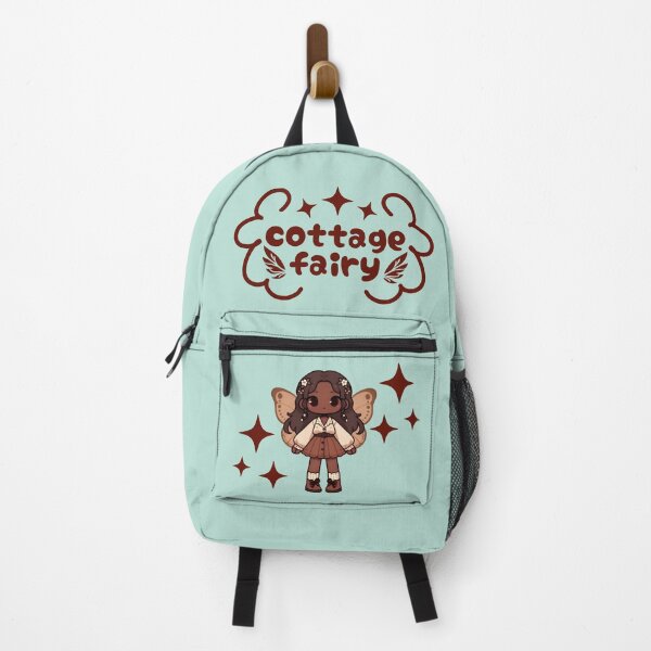 Item preview, Kawaii Fairycore Cottagecore Fairy Girl 3 Teal Background designed and sold by AnmitsuArt.