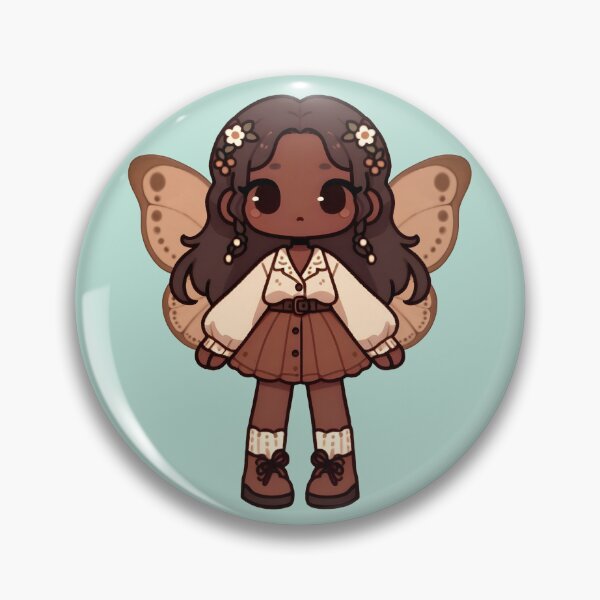 Item preview, Kawaii Fairycore Cottagecore Fairy Girl 3 Teal Background designed and sold by AnmitsuArt.