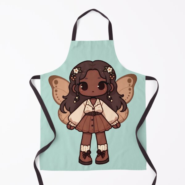 Item preview, Kawaii Fairycore Cottagecore Fairy Girl 3 Teal Background designed and sold by AnmitsuArt.