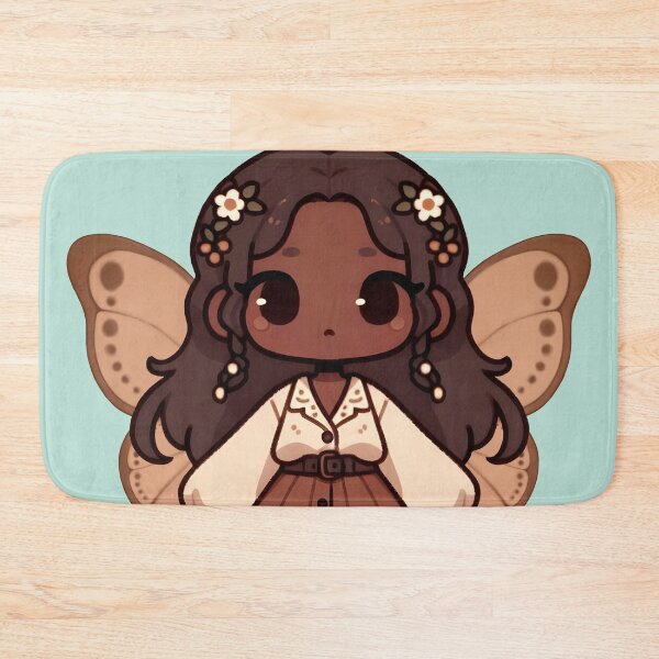 Item preview, Kawaii Fairycore Cottagecore Fairy Girl 3 Teal Background designed and sold by AnmitsuArt.
