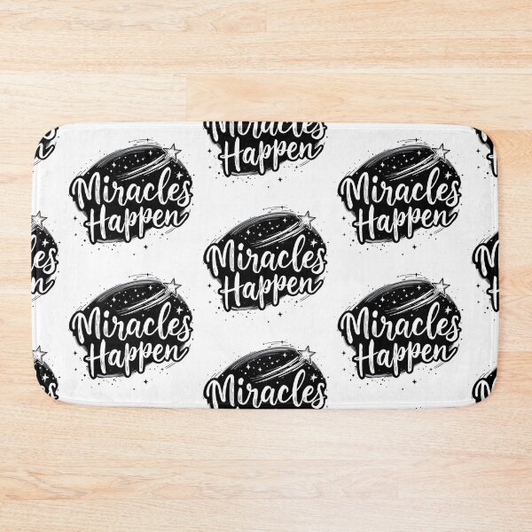 Item preview, Miracles Happen - Inspirational Faith-Based Typography Design designed and sold by Redblackman.