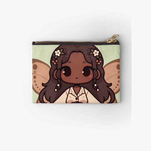 Item preview, Kawaii Fairycore Cottagecore Fairy Girl 3 Olive Green Background designed and sold by AnmitsuArt.