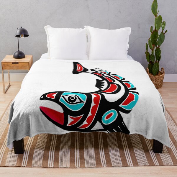 Item preview, Native Salmon Symbol designed and sold by ViaARTfactory.
