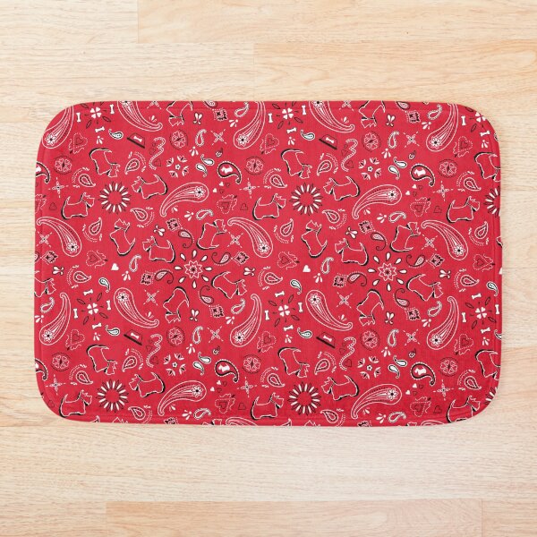 Item preview, Red Paisley Scottish Terrier designed and sold by VintageStyle.