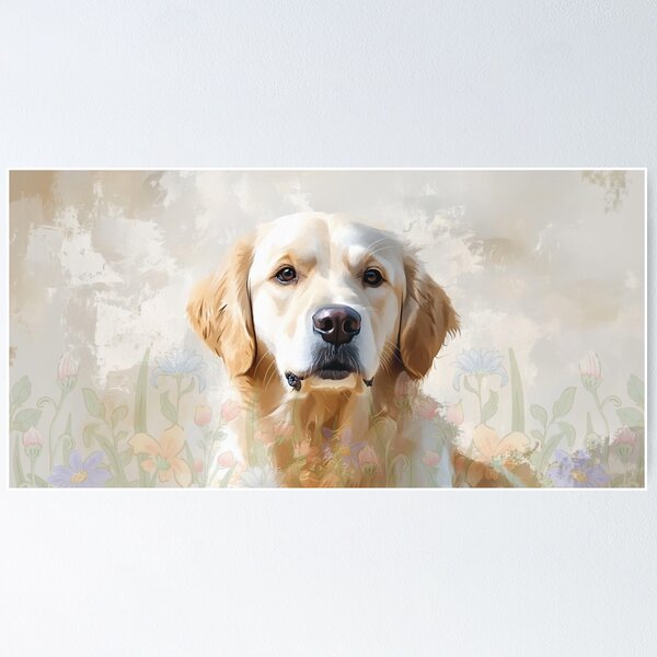 Artikel-Vorschau von Golden Retriever Aquarell Portrait, designt und verkauft von DesignEverykind.