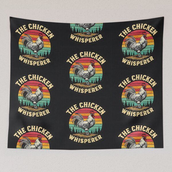 Item preview, The Chicken Whisperer – Retro Farm Rooster Design designed and sold by ArtByMarkDesign.