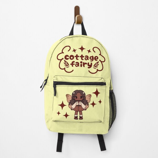 Item preview, Kawaii Fairycore Cottagecore Fairy Girl 3 Yellow Background designed and sold by AnmitsuArt.