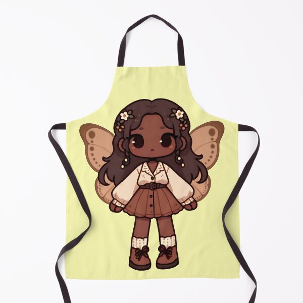 Item preview, Kawaii Fairycore Cottagecore Fairy Girl 3 Yellow Background designed and sold by AnmitsuArt.