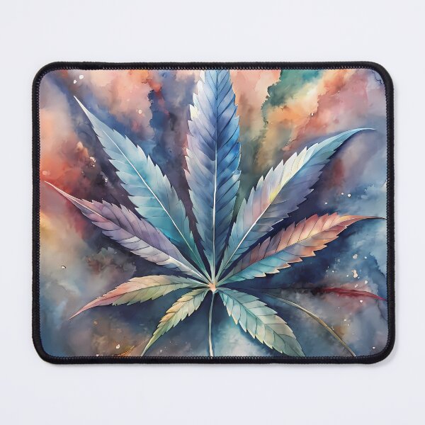 Item preview, Magic Botanical Cannabis Leaf Illustrations Weed Art Colorful designed and sold by ART ATTACK ZONE.