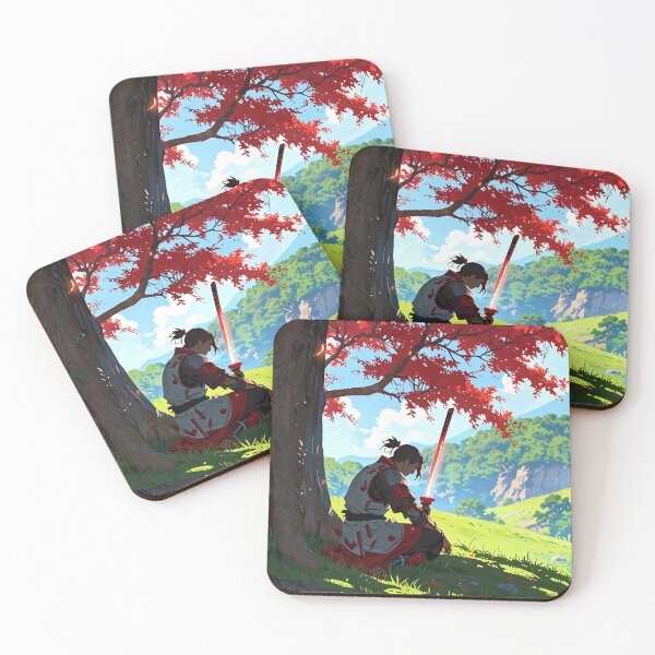 Item preview, Peaceful Samurai – Autumn Serenity designed and sold by ShadowTek.