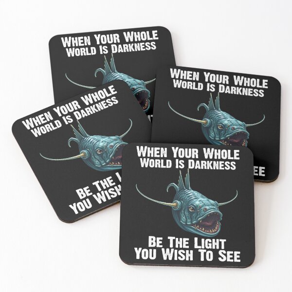 Item preview,  Anglerfish When Your Whole World Is Darkness Be The Light You Wish To See - Funny Anglerfish Lover  designed and sold by Smix Pixels.