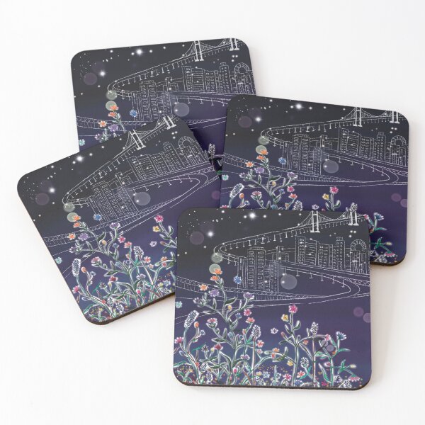 Item preview, Wildflowers at night designed and sold by Mijinart.