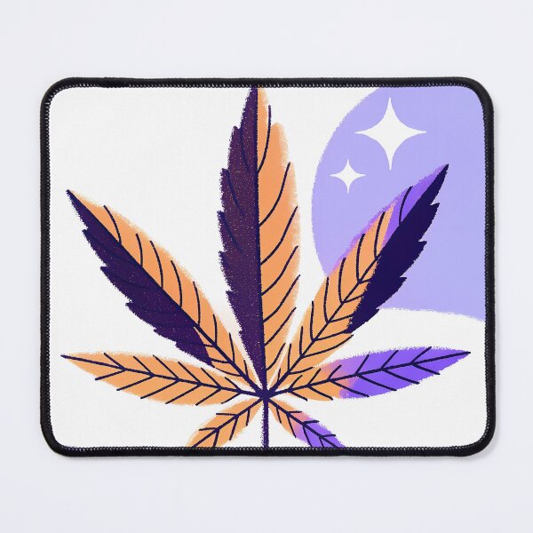 Item preview, Digital Botanical Cannabis Leaf Illustrations Weed Art Colorful designed and sold by ART ATTACK ZONE.