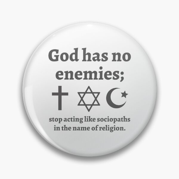Item preview, God has no enemies.  designed and sold by Rachel the Artist .