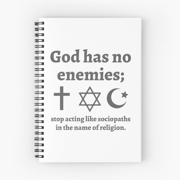 Item preview, God has no enemies.  designed and sold by Rachel the Artist .
