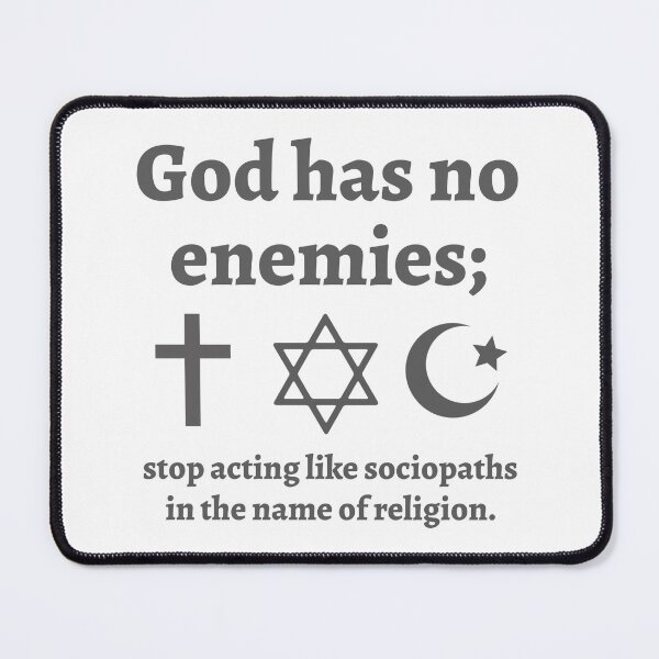 Item preview, God has no enemies. designed and sold by Rachel the Artist .