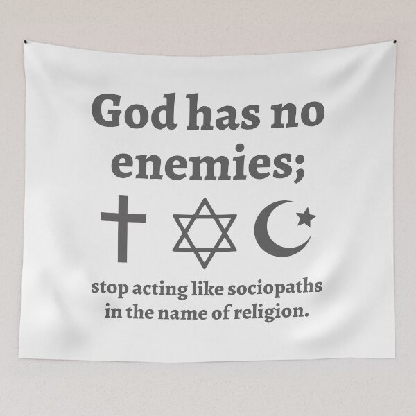 Item preview, God has no enemies. designed and sold by Rachel the Artist .