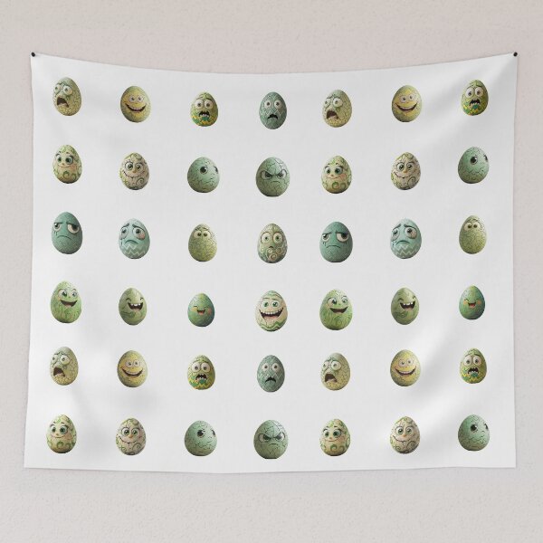 Item preview, Chibi Easter Egg Stickers – Green Edition – 16 Unique Designs for Your Spring Celebration designed and sold by sabantha.