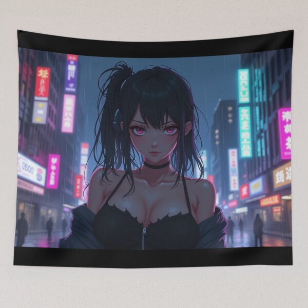 Item preview, Phonk Beats and Cyberpunk Streets Girl designed and sold by brendanre.