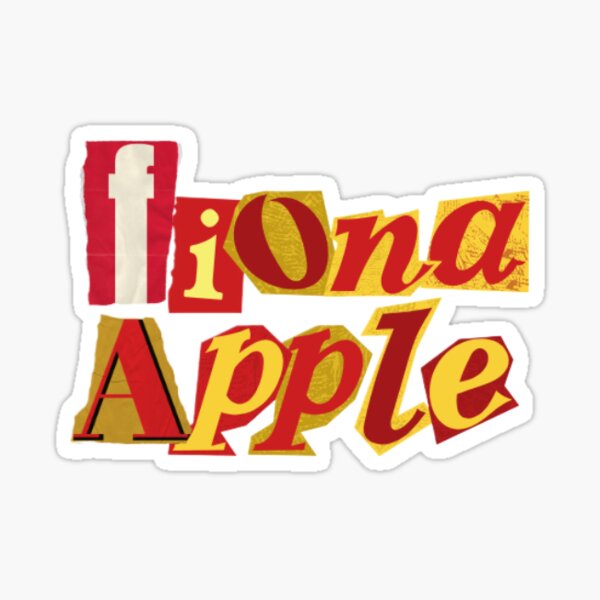 Vista previa del artículo con la obra «Fiona Apple - Letras recortadas», diseñado y vendido por thalialeigh.