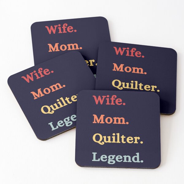 Item preview, Wife Mom Quilter Legend - Retro Quilting Quote - Quilting Lover designed and sold by Wiss2Arts.