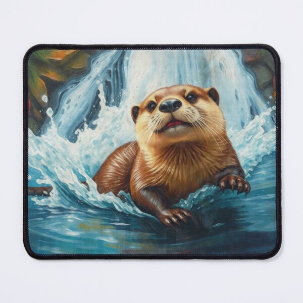 Item preview, Young River Otter and Water-Fall designed and sold by Skye Ryan-Evans.