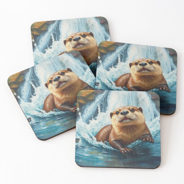 Item preview, Young River Otter and Water-Fall designed and sold by Skye Ryan-Evans.